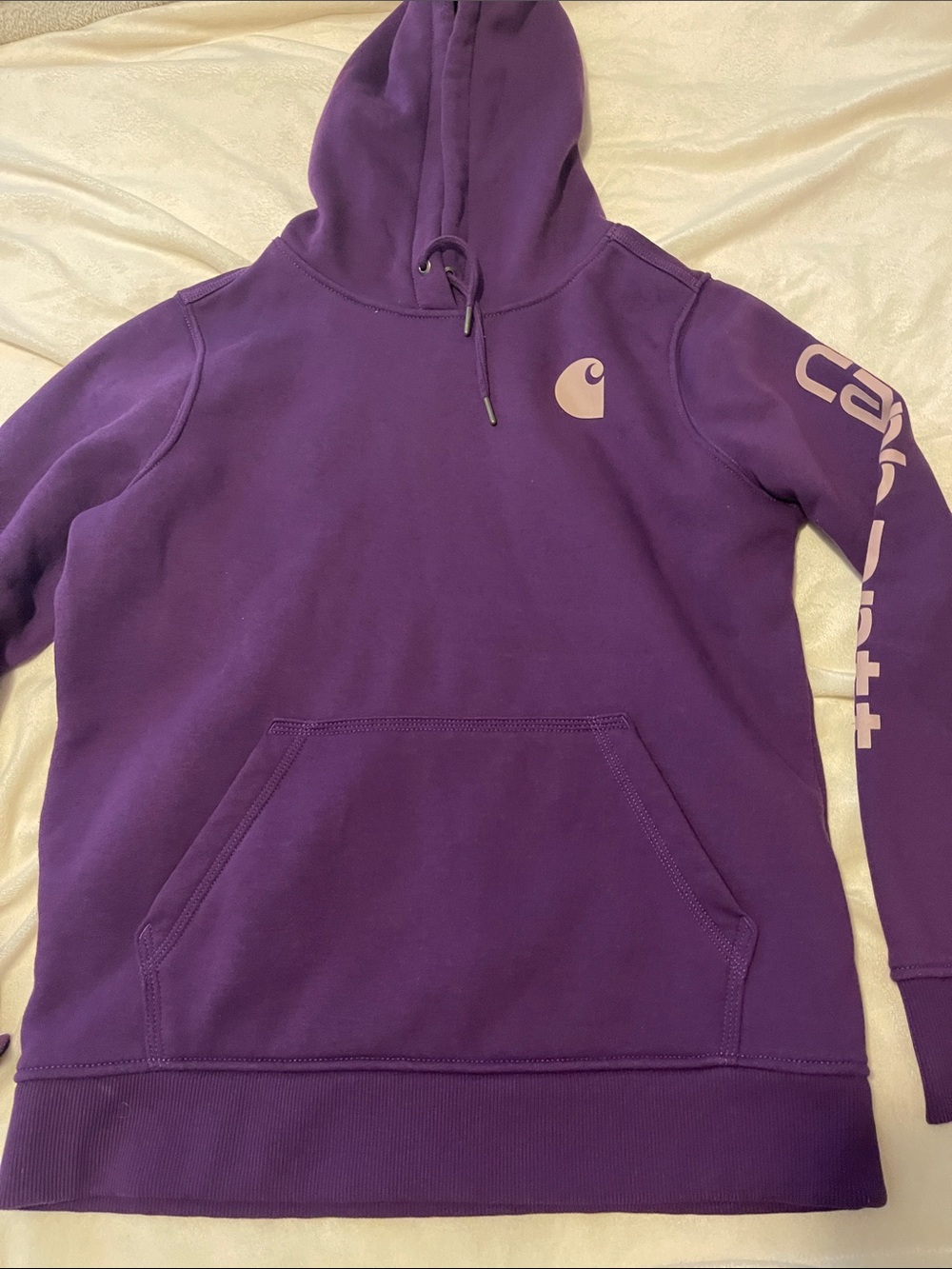 Carhartt Purple Logo Hooded Sweatshirt